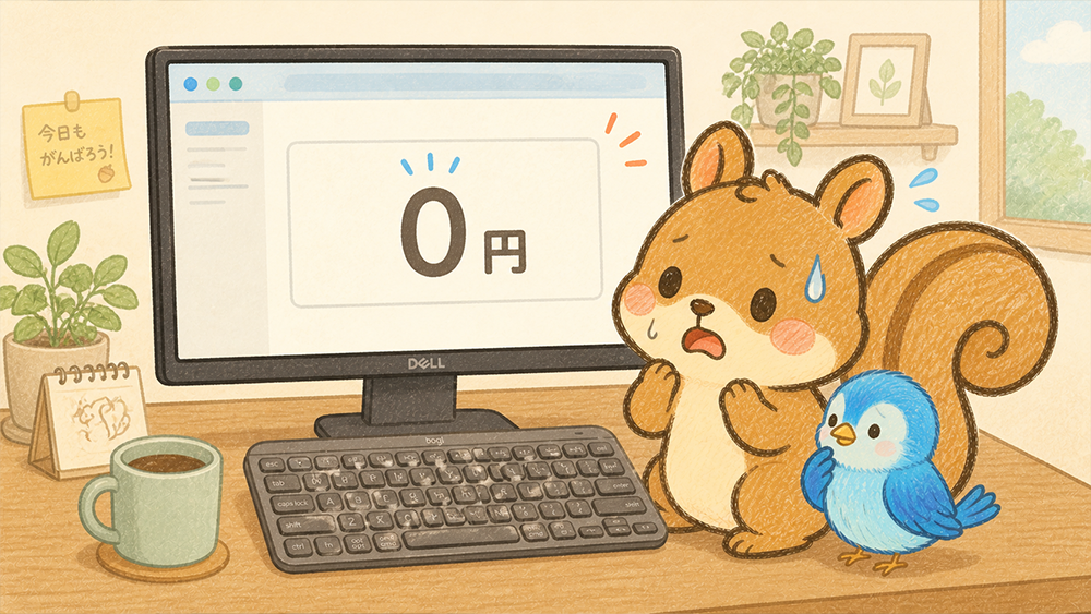 セルフバックの失敗で0円になり焦るリス